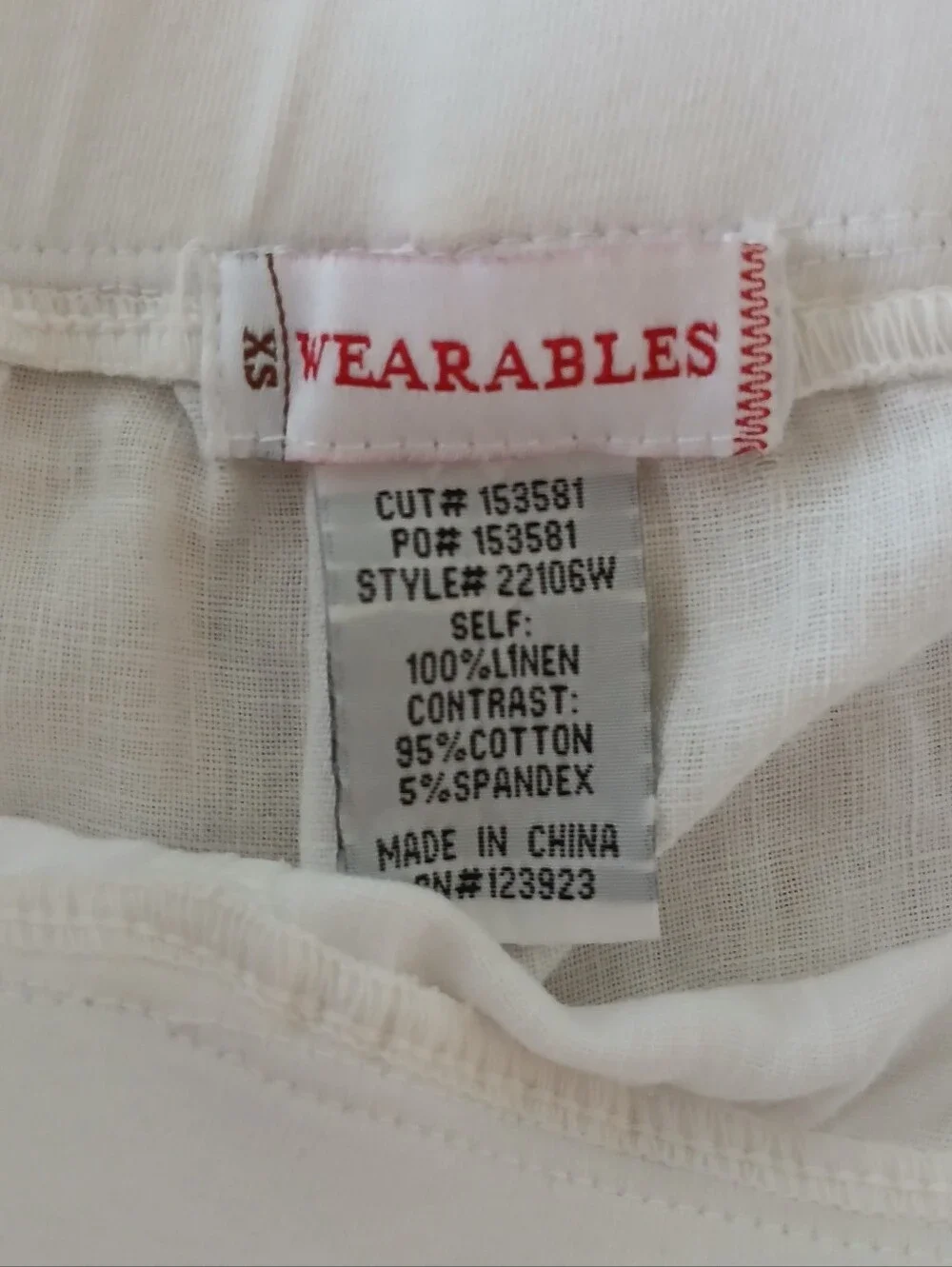 NWOT XCVI Wearables Astri 100% Linen Wide Leg Asymmetrical Pants Women's XS